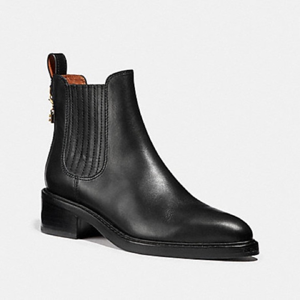 Coach leather boots